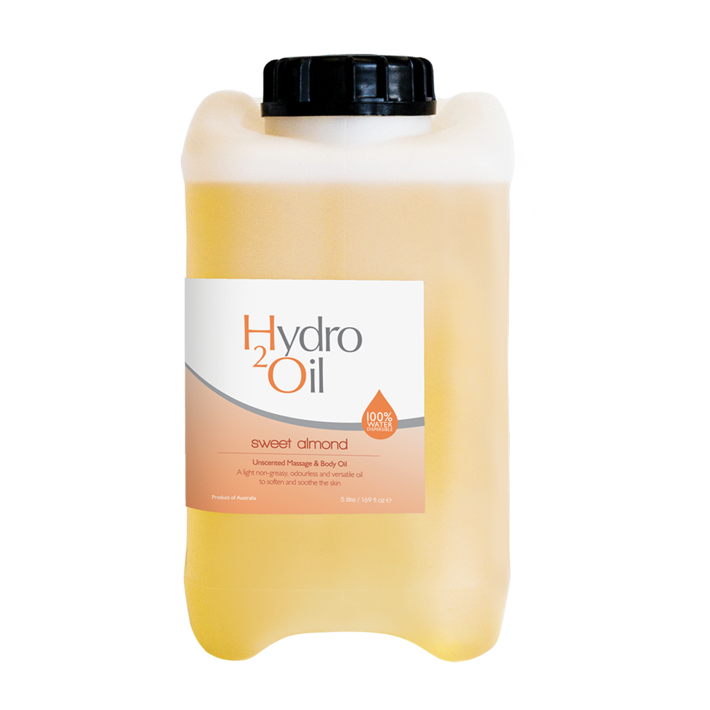 Caronlab Hydro 2 Oil Massage Oil Sweet Almond – 5L Professional Massage Oil