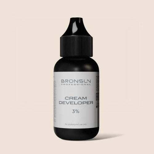 BRONSUN Milk-Cream Developer 3% 30ml for professional eyebrow and eyelash tinting