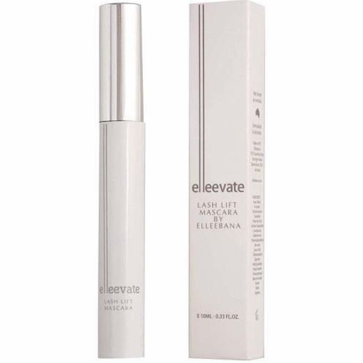 Elleevate Lash Lift Mascara with packaging on a white background