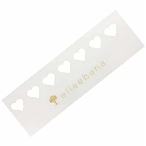 Elleebana heart shaped allergy test patches for lash and brow tint patch testing