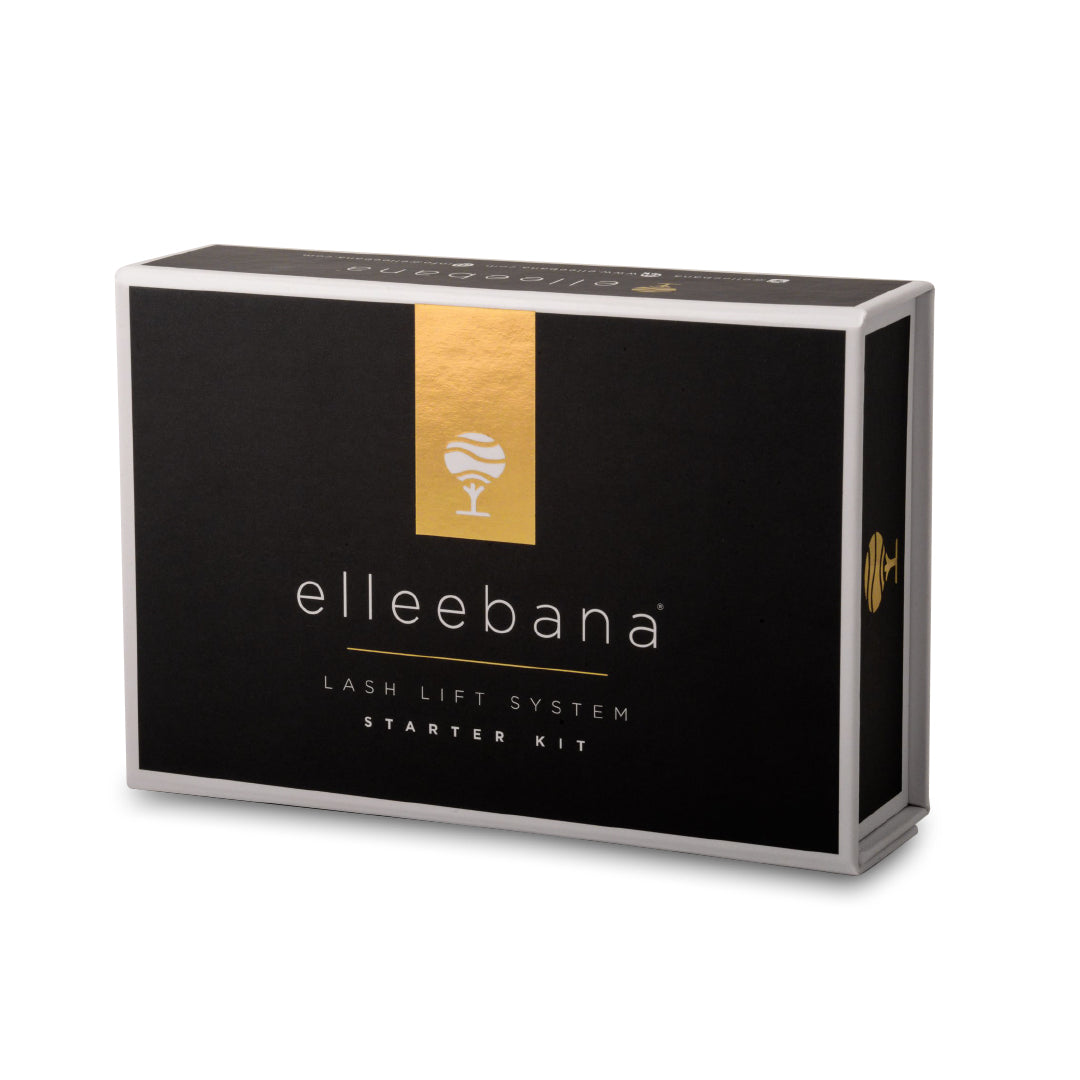 Elleebana lash lift system starter kit box on a white background