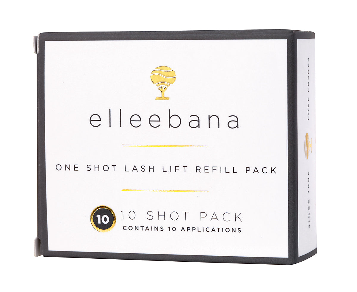 elleebana one shot lash lift 10 shot refill pack on a white background