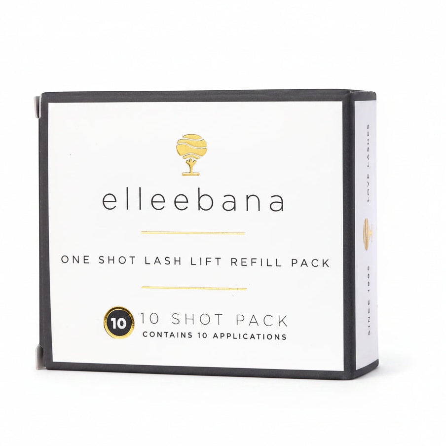 elleebana one shot lash lift 10 shot refill pack on a white background