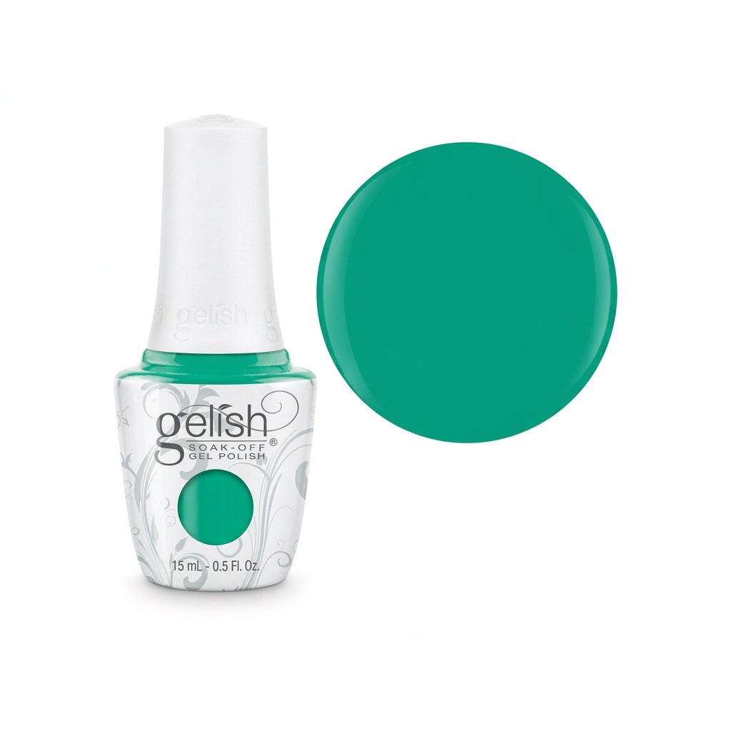 Gelish soak off gel polish bottle in shade Mint of spring 15ml