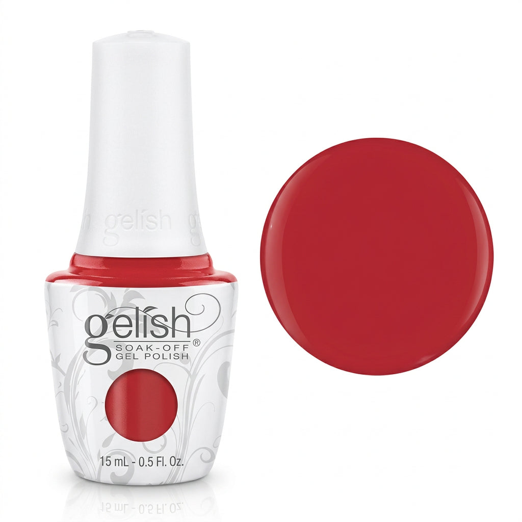 Gelish soak off gel polish bottle in shade Tiger Blossom 15ml
