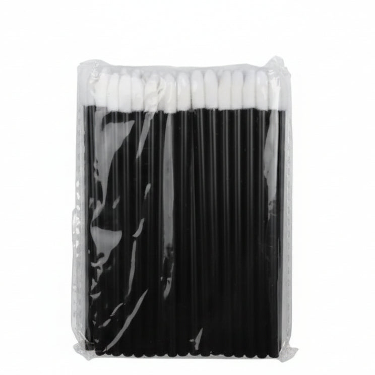 Close-up of lint-free lip applicator tips showing soft precision head for smooth product application