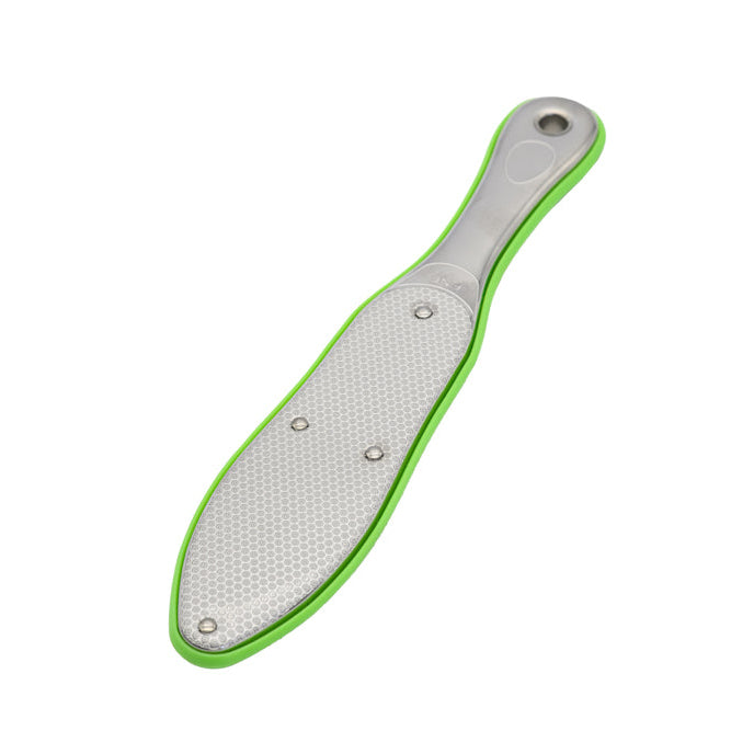 Metal sterilisable foot file for pedicures