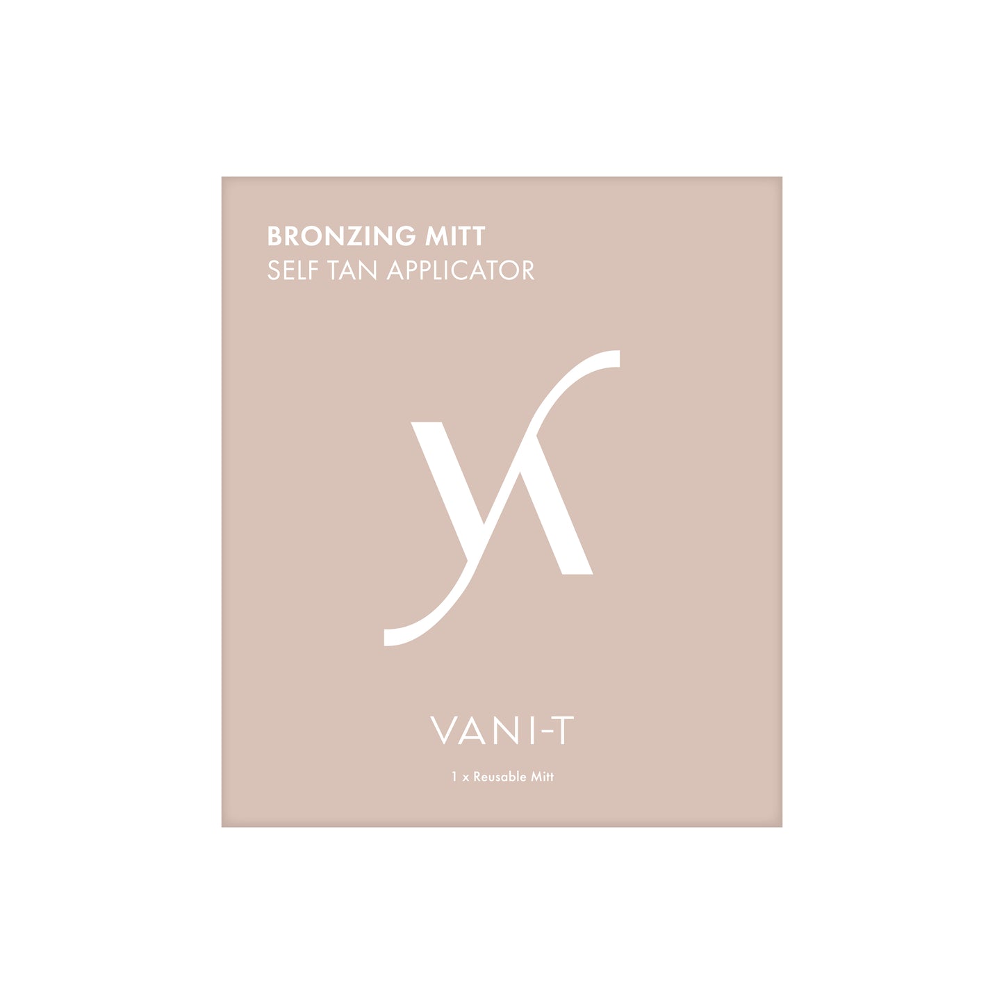 Vani-T bronzing mitt self tan applicator packaging reusable tanning mitt