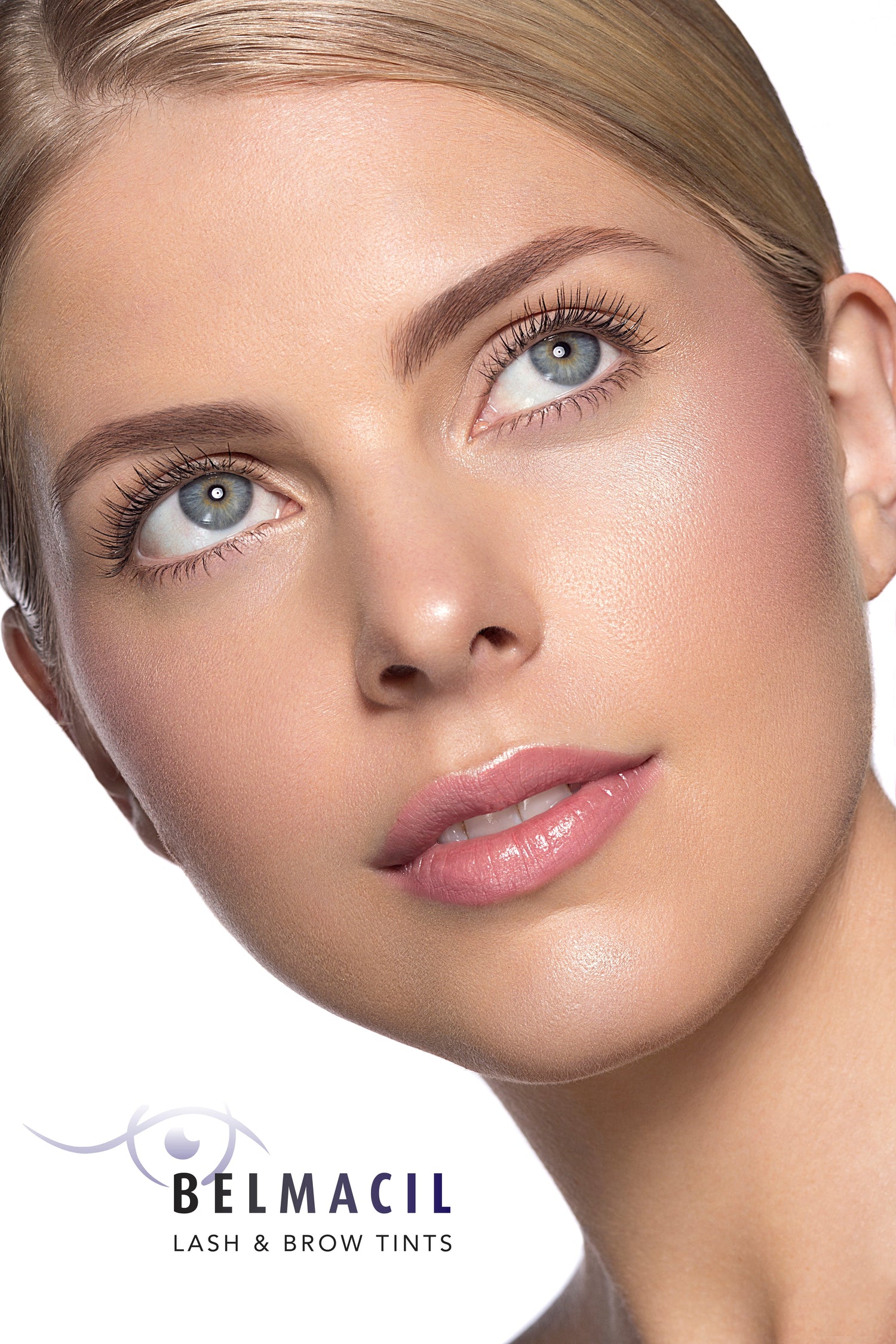 Professional Belmacil lash and brow tint promotional image featuring defined lashes, styled brows and salon-quality tinting results.