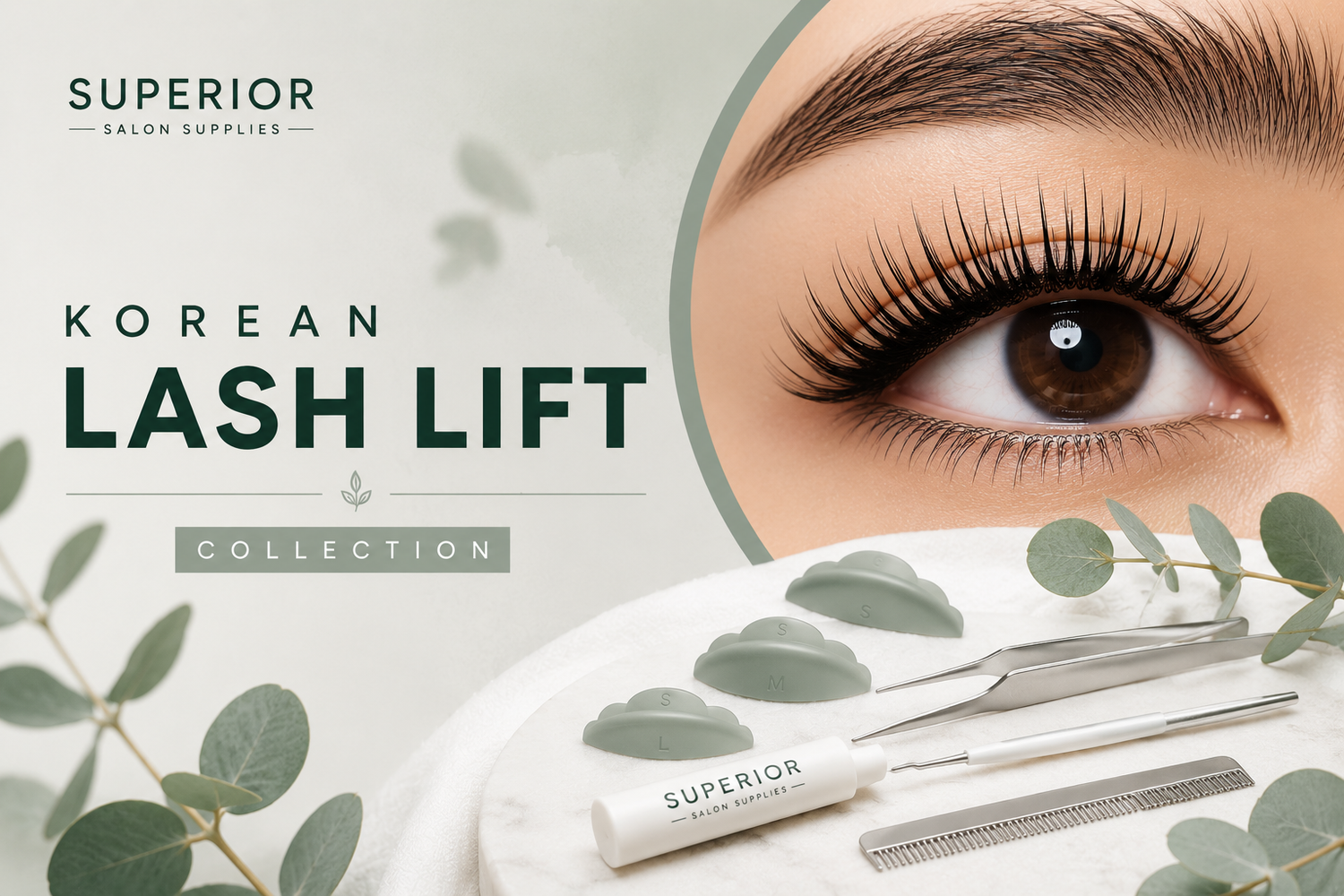 Professional Korean lash lift collection featuring advanced lash lifting tools, shields and precision accessories for beauty professionals.