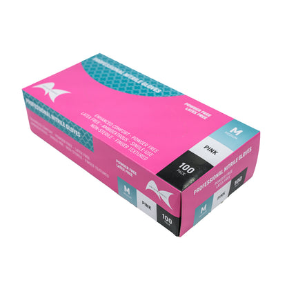 Artist Choice Pink Nitrile Gloves (3.5gm Powder-Free)