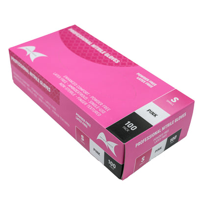 Artist Choice Pink Nitrile Gloves (3.5gm Powder-Free)