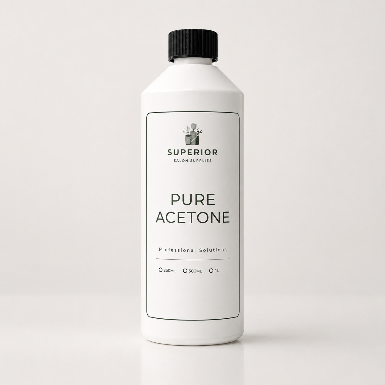 Superior Salon Supplies Pure Acetone 500ml professional salon acetone solution bottle