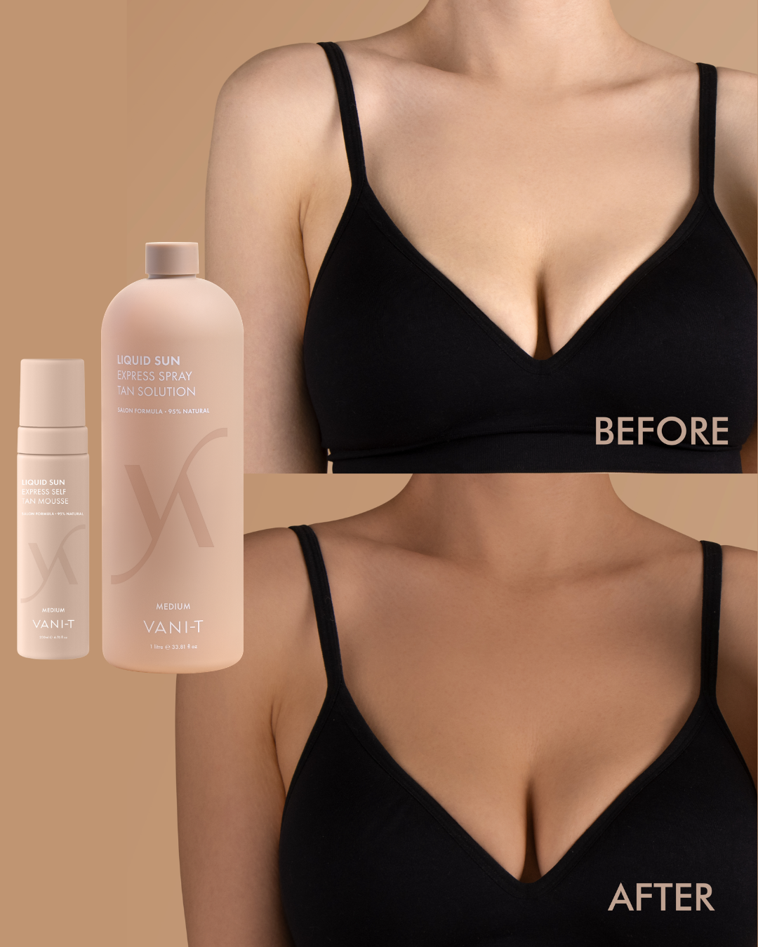 VANI-T Liquid Sun Express Spray Tan Solution 1L