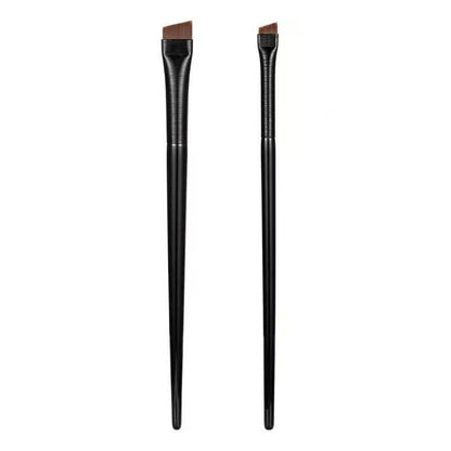 Angled brow brush set showing small and large precision eyebrow brushes
