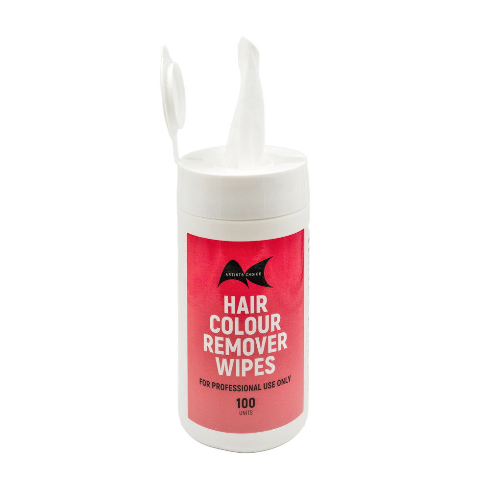 Professional salon wipes for removing hair colour stains