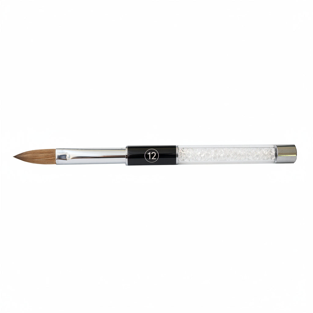 size 12 kolinsky hair acrylic nail brush 