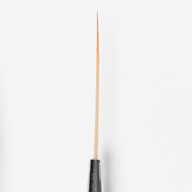 long liner nail art brush for fine lined detail work