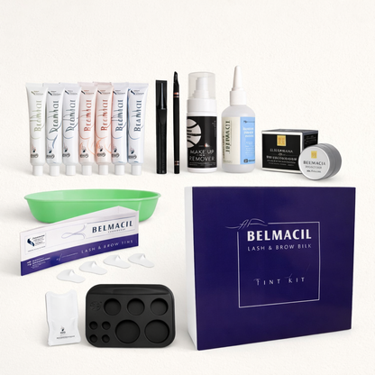 Belmacil professional lash and brow tint kit complete salon tinting system
