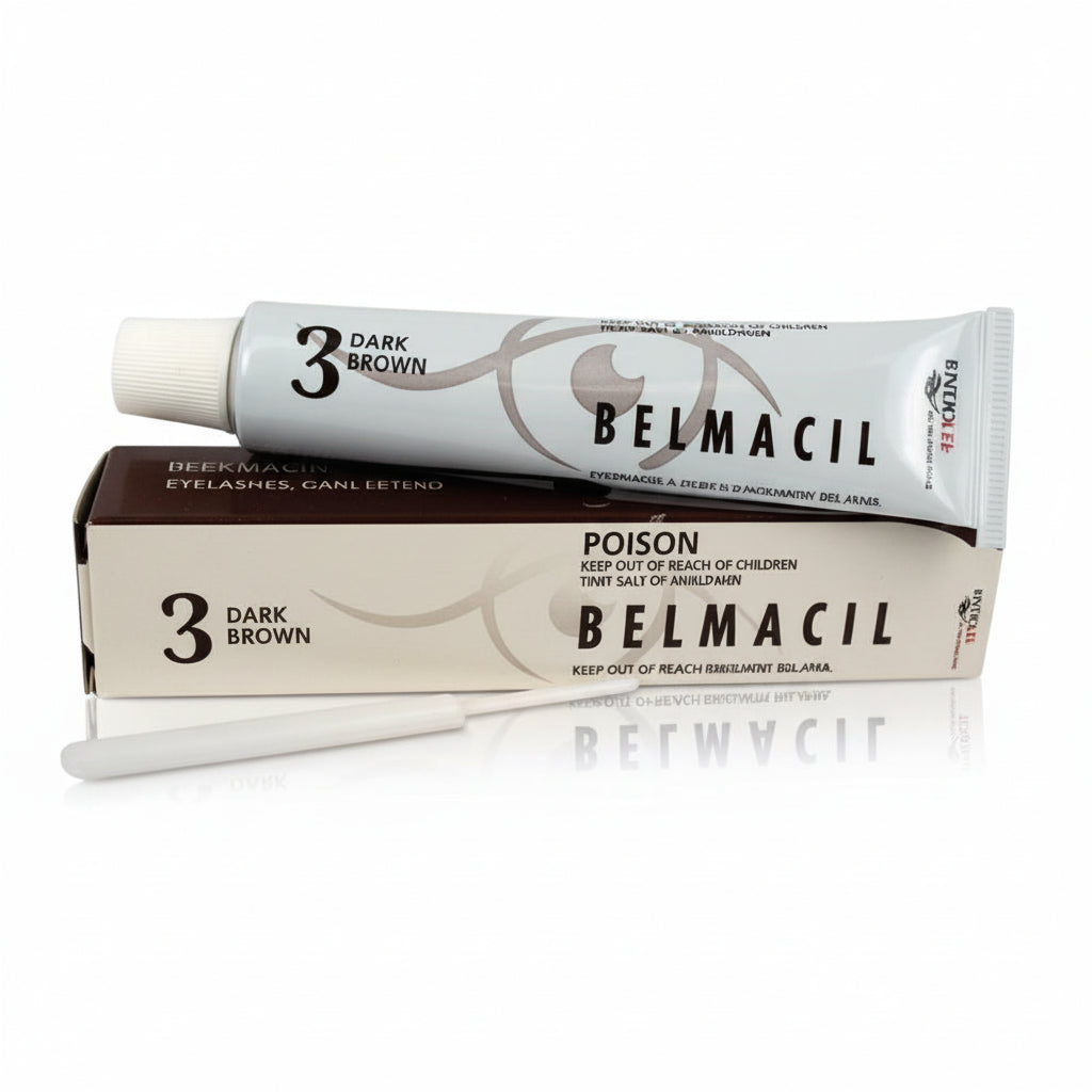 Belmacil Dark Brown eyelash and eyebrow tint professional salon lash tint