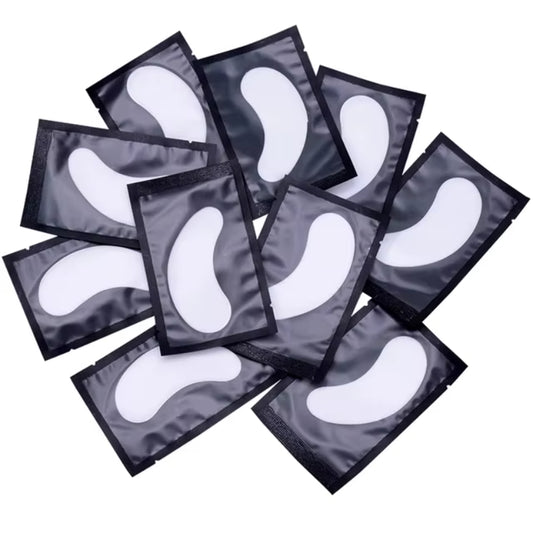 Black hydrogel eye patches for lash extensions and lash lift treatments
