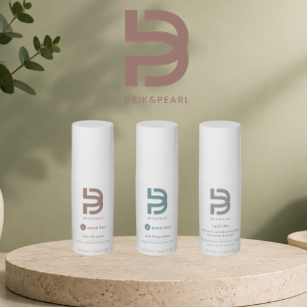 BRIK & PEARL professional 3-step lash lift and brow lamination system with Bond Flex, Bond Lock and Lash Life Volume Filler