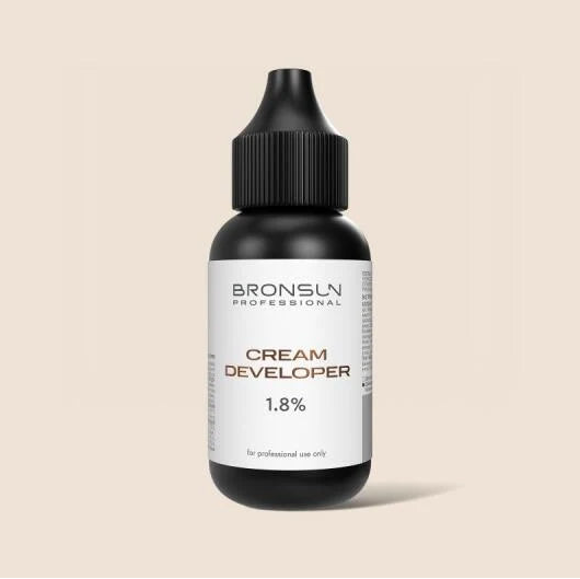 BRONSUN Milk-Cream Developer 1.8% 30ml for professional eyebrow and eyelash tinting