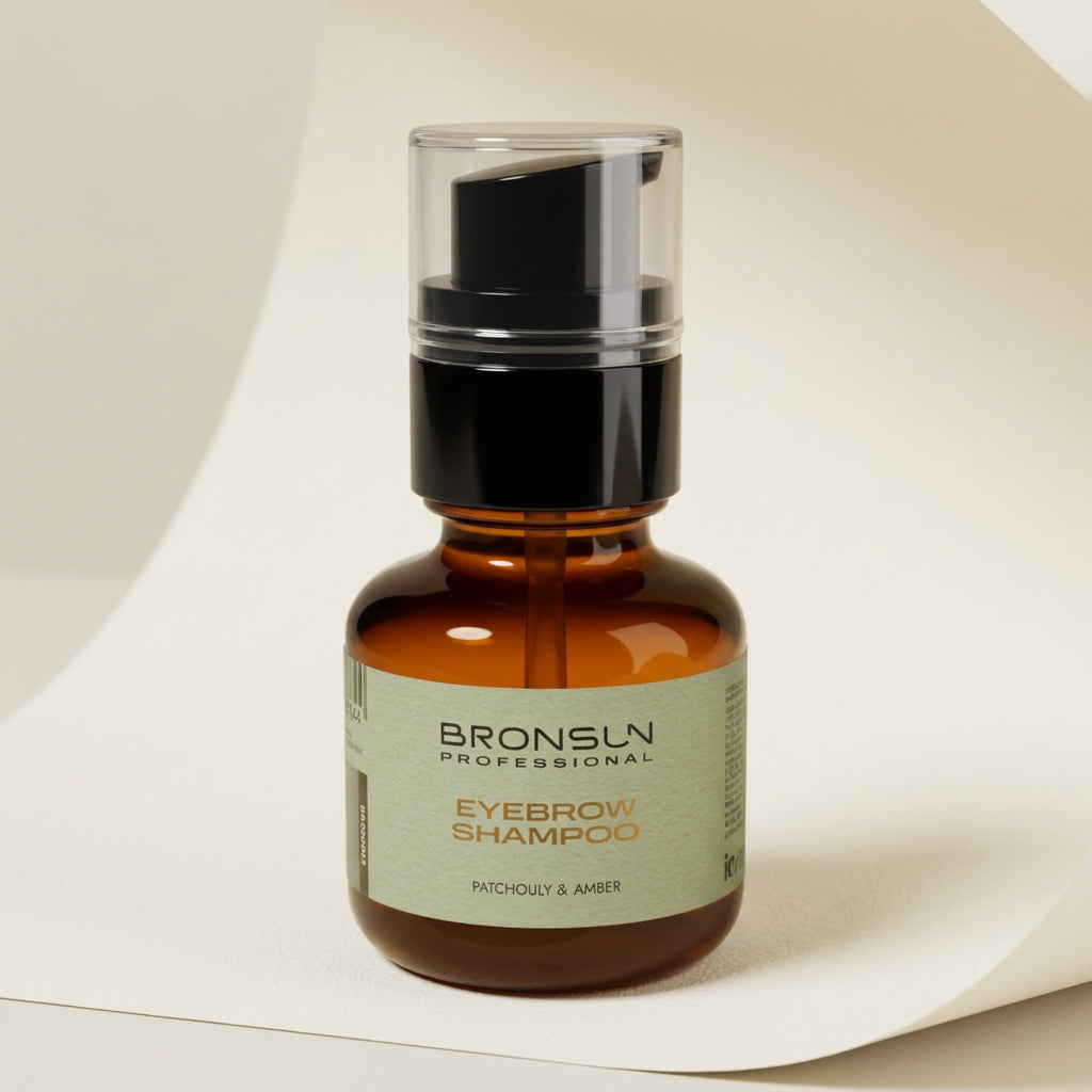 BRONSUN Eyebrow Shampoo 50ml professional brow cleansing product for tinting preparation