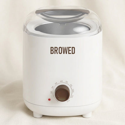 Professional Baby Wax Heater 200ml white mini salon wax heater with adjustable temperature dial and protective lid