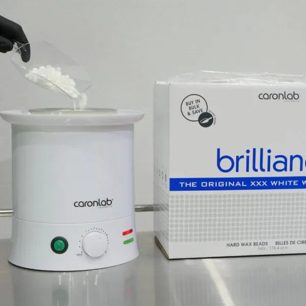 caronlab 1 litre wax heater in use 