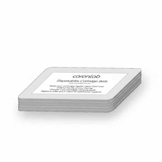 Caronlab Cartridge Disposable Wax Skirts 50 pack for cleaner and more hygienic professional cartridge waxing services.