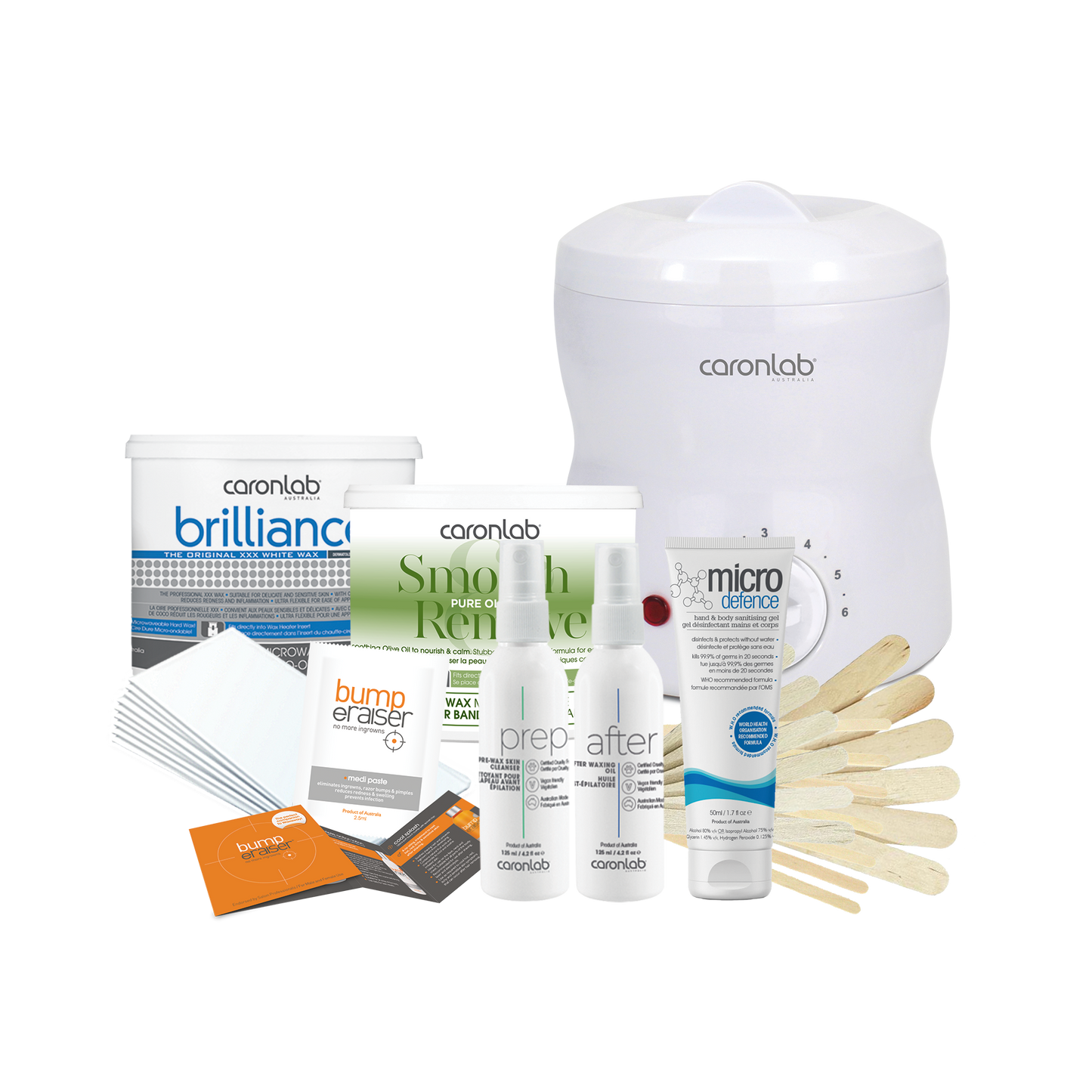 caronlab mini wax starter kit wit hall kit contents