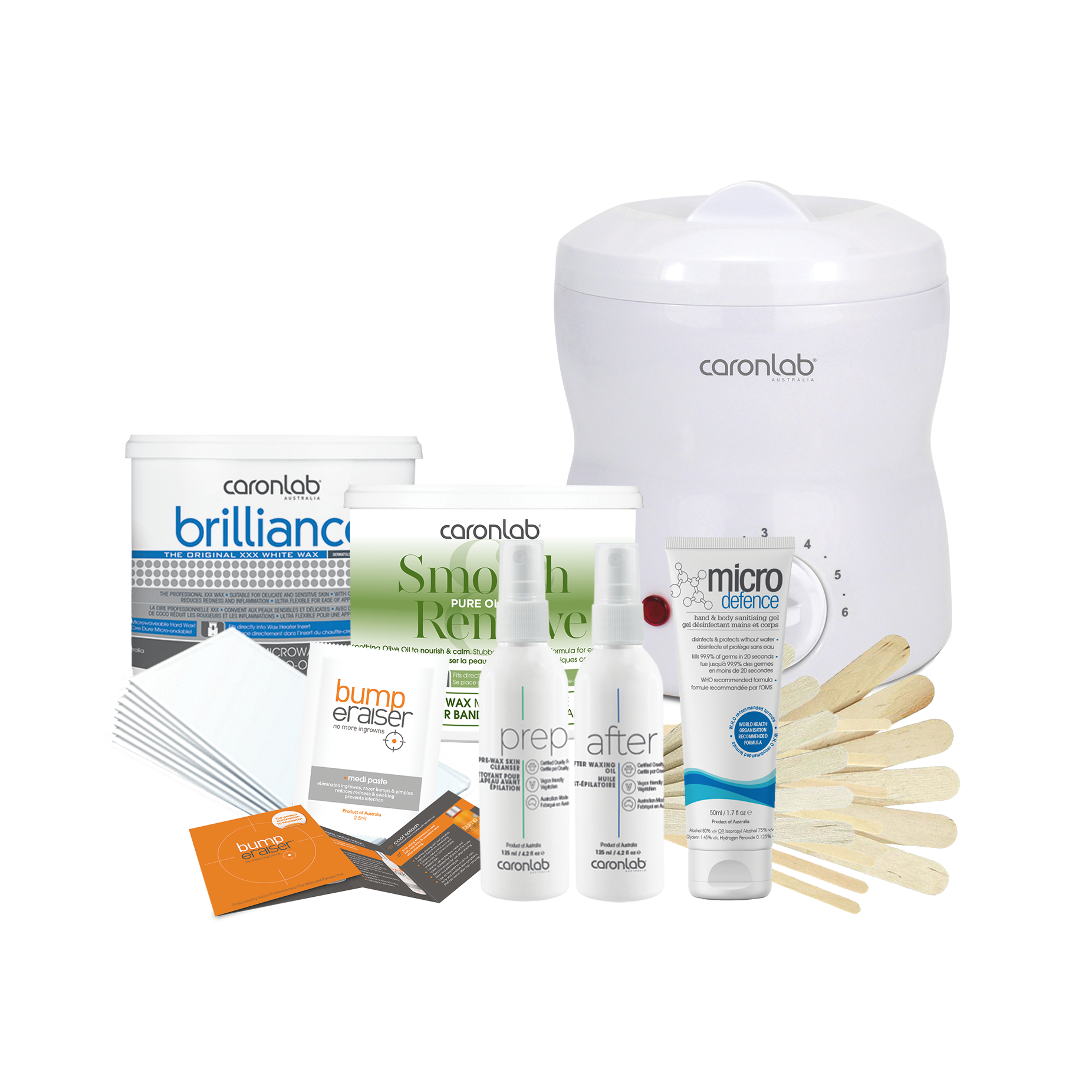 caronlab mini wax starter kit wit hall kit contents