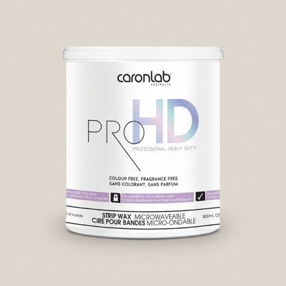 Caronlab Pro HD strip wax 800ml container on a white background