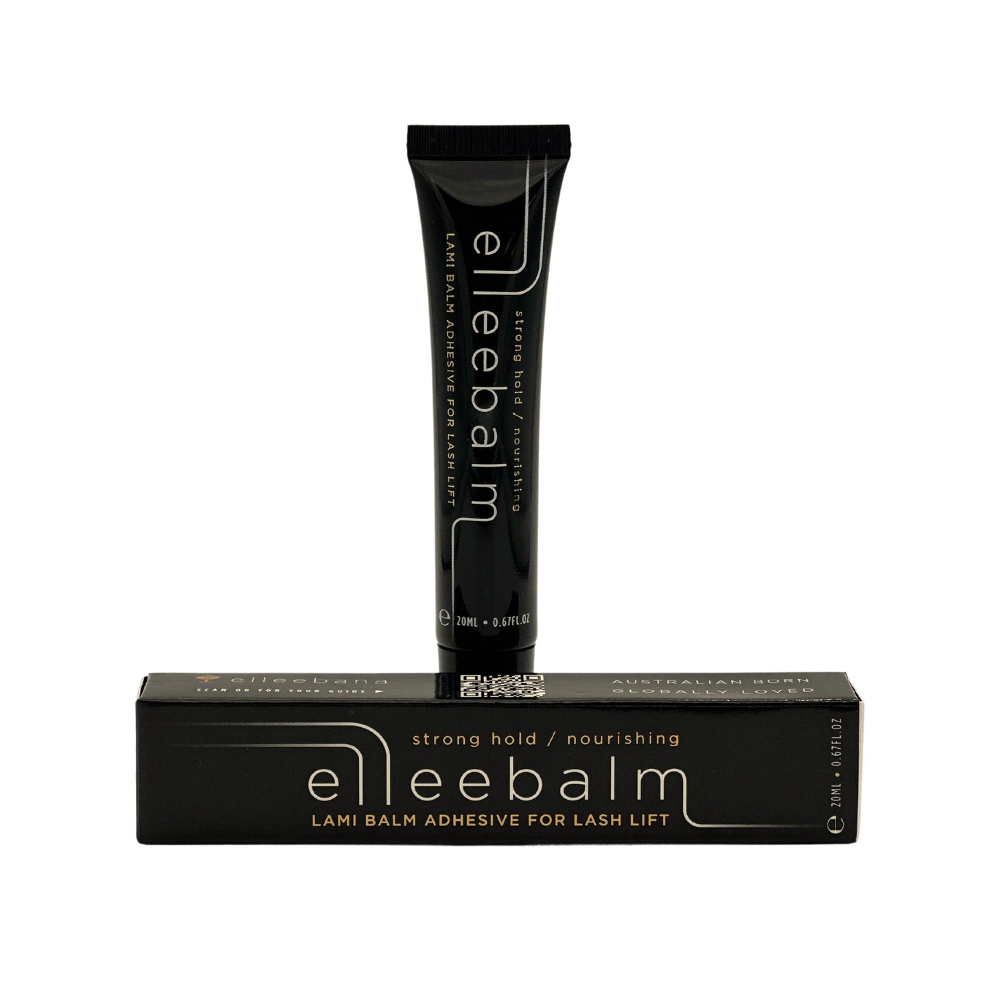 Elleebalm Lami Balm Adhesive 20ml by Elleebana with retail box packaging