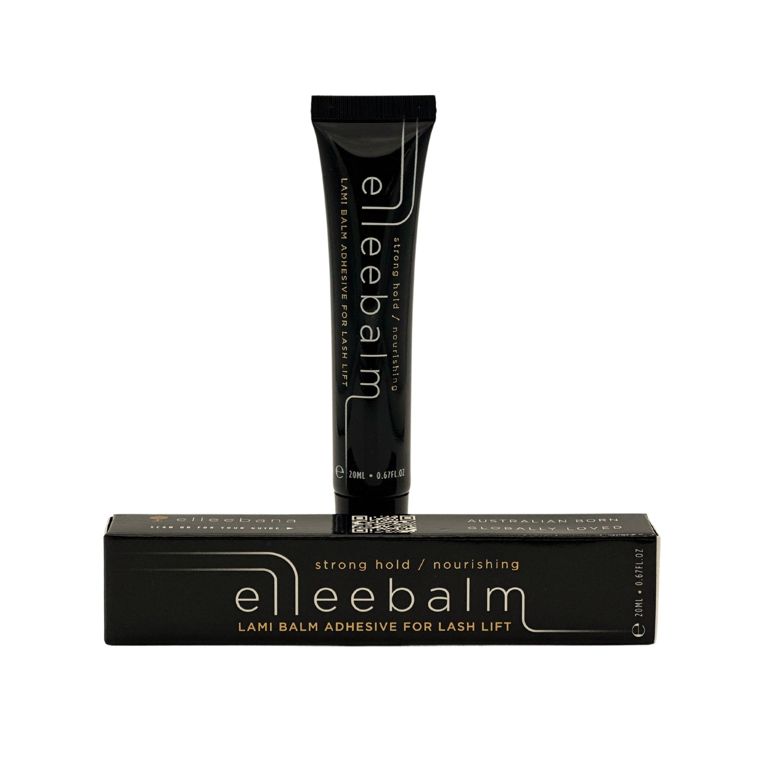 Elleebalm Lami Balm Adhesive 20ml by Elleebana with retail box packaging