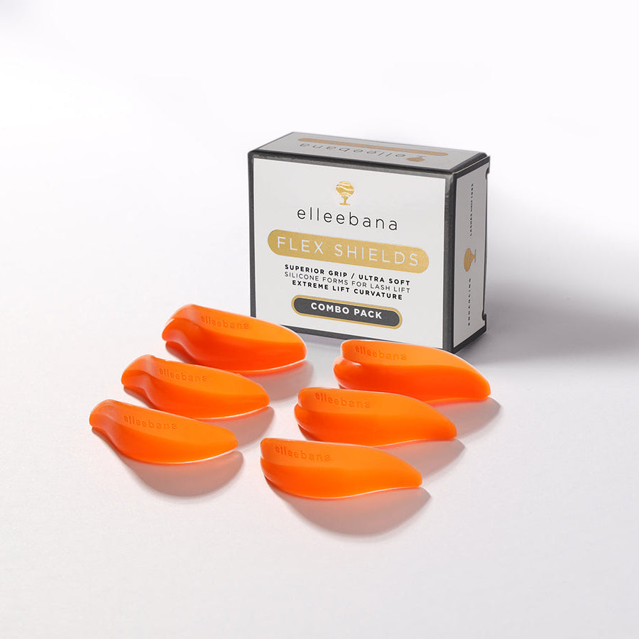 Elleebana Flex Shields combo pack with multiple silicone lash lift shield sizes