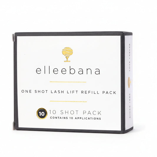 elleebana one shot lash lift 10 shot refill pack on a white background