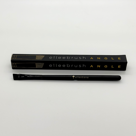 Elleebrush angle precision brush for brow mapping tint application and detailed lash lift work