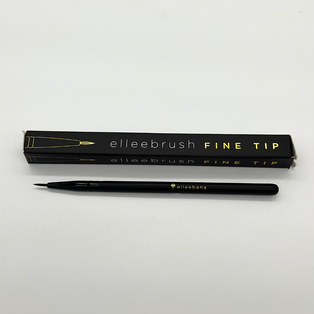 Elleebrush fine tip precision brush for detailed lash lift brow lamination and tint application