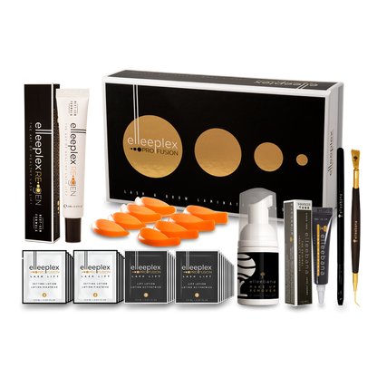 elleeplex pro fusion lash and brow lamination professional full size kit contents