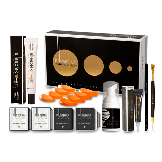 elleeplex pro fusion lash and brow lamination professional full size kit contents