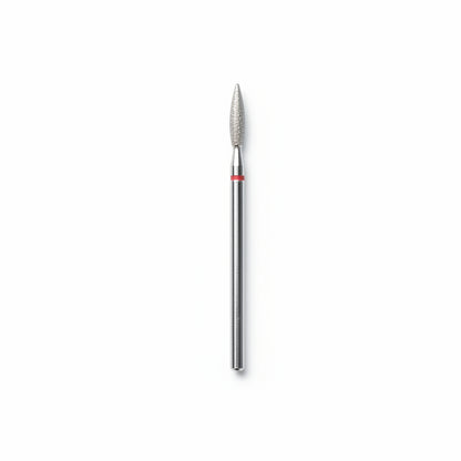 Fine diamond cuticle flame e-file bit for precise cuticle work and nail preparation