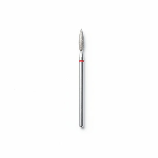 Fine diamond cuticle flame e-file bit for precise cuticle work and nail preparation