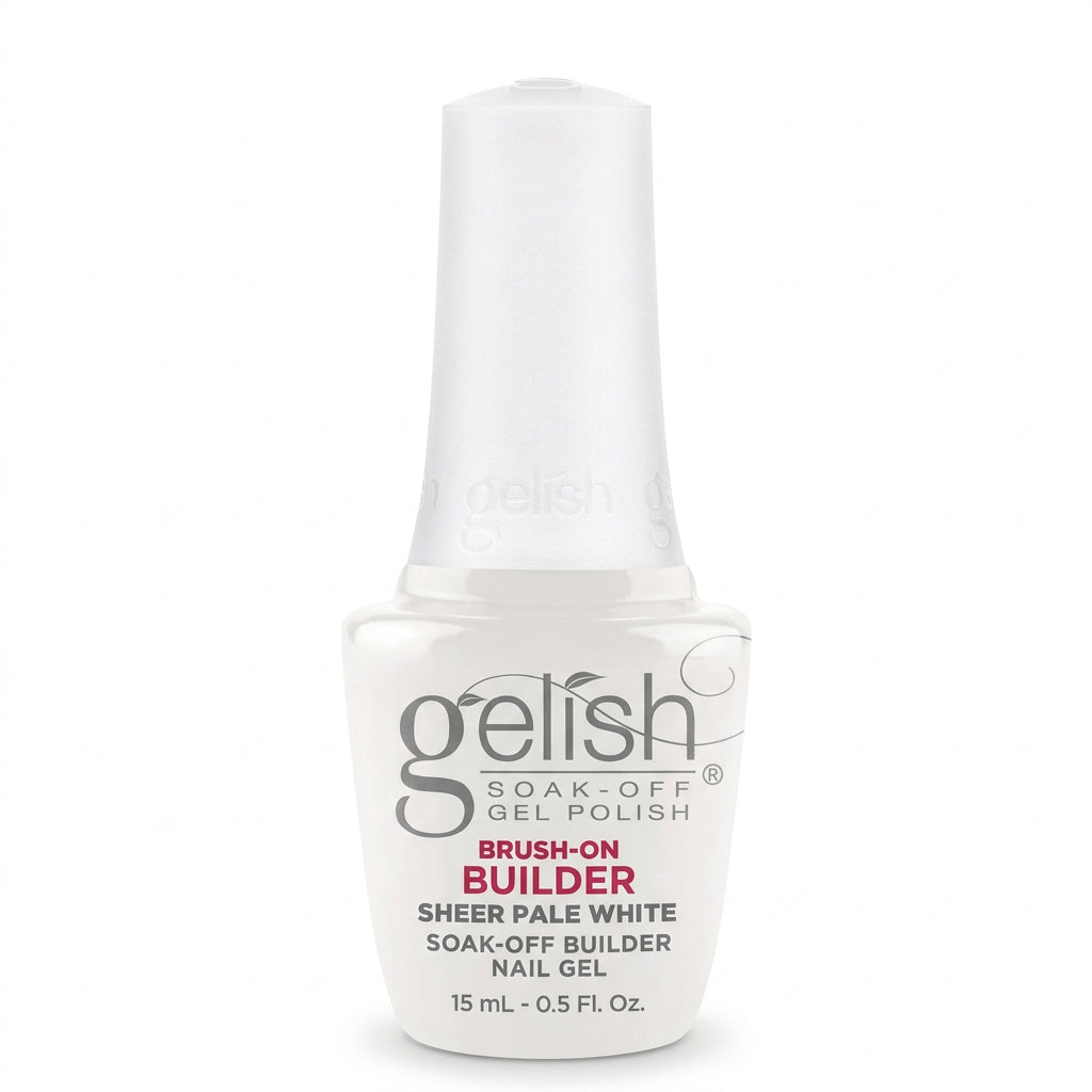 Gelish brush on builder gel in colour sheer pale white 15ml bottle