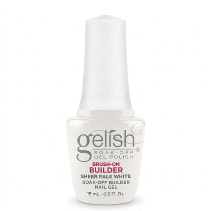 Gelish brush on builder gel in colour sheer pale white 15ml bottle