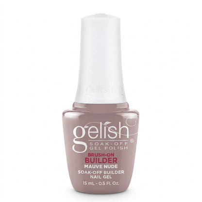 Gelish builder gel in a bottle in colour Mauve nude 15ml bottle.