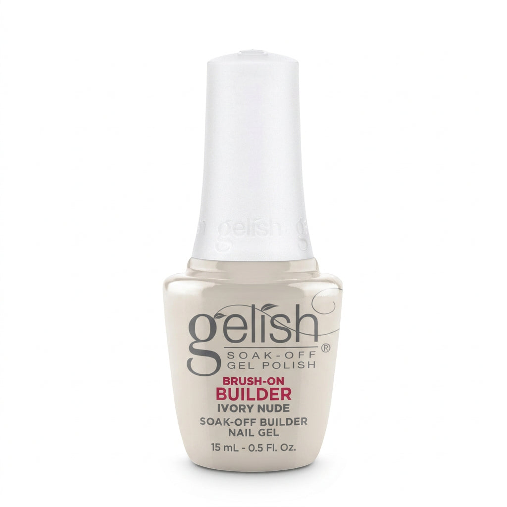 Gelish Builder in a bottle gel in colour ivory nude 15ml bottle.