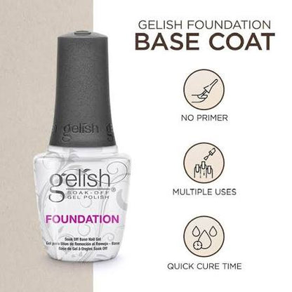 Gelish Foundation Base Gel (LED Soak-Off Base Coat) 15ml