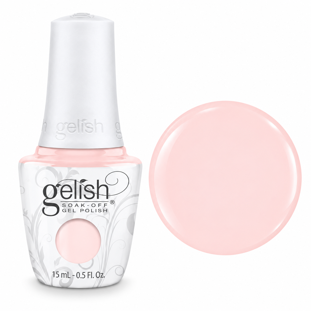 Gelish soak off gel polish in colour curls and pearls 15ml bottle and swatch